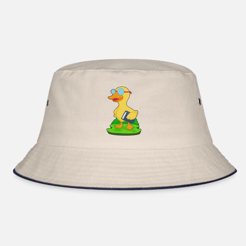 Duck Nerd Book Glasses Bucket Hat