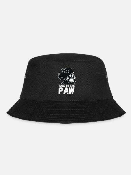Hund Talk to the Paw Pfote Hundebesitzer Lustig - Bucket Hat - Schwarz