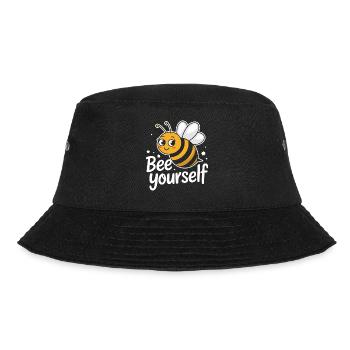 Honigbiene Imker Bienen Biene - Bucket Hat - Schwarz - Vorne - Lela (165cm)