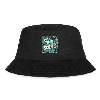Vergiss Rosa Meine Lieblingsfarbe ist die - Bucket Hat - Schwarz - Vorne - Lela (165cm)