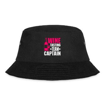 Wine Tasting Funny Wine Lover - Bucket Hat - Schwarz - Vorne - Lela (165cm)