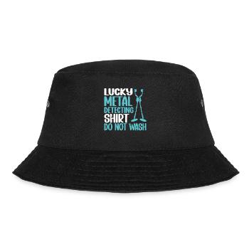 Metal Detector Shirt for Men Lucky Metal Detecting - Bucket Hat - Schwarz - Vorne - Lela (165cm)