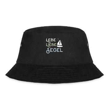 Live Love Sailing Skipper Captain Sailing & Sailing - Bucket Hat - black - Front - Lela (165cm)