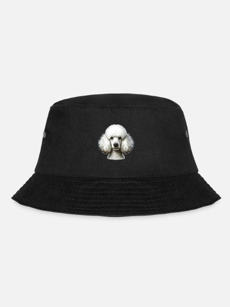 Hundegesicht - Pudel - Bucket Hat - Schwarz