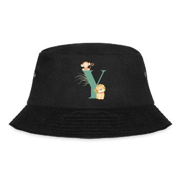 Letter y green jungle animals - Bucket Hat - black - Front - Lela (165cm)