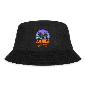 Aruba Caribbean Summer Ocean Beach Gift - Bucket Hat - black - Front - Lela (165cm)