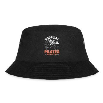 Pilates Support Your Local Instructor - Bucket Hat - black - Front - Lela (165cm)