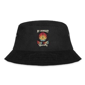 Neurosurgeon My Hobbies Brain Games Neurologist - Bucket Hat - Schwarz - Vorne - Lela (165cm)