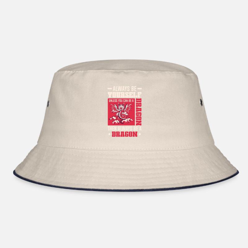 Dragon Dragon Design Always Be Yourself Bucket Hat