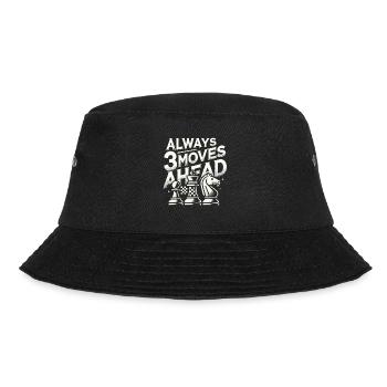 Immer 3 Züge voraus - Bucket Hat - Schwarz - Vorne - Lela (165cm)