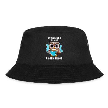 OWL STATE OF AFFAIRS DARK CIRCLES - Bucket Hat - black - Front - Lela (165cm)