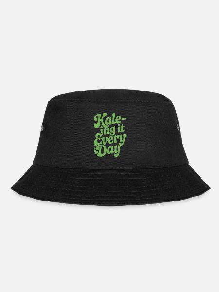 Vegan Vegetarier Kale-ing It Jeden Tag - Bucket Hat - Schwarz