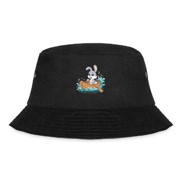 A Bunny Boating Paddle Boat - Bucket Hat - black - Front - Lela (165cm)