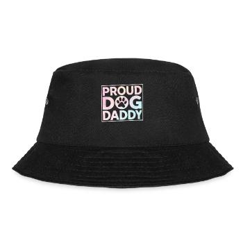 Dog Dad Gifts for Men - Bucket Hat - Schwarz - Vorne - Lela (165cm)