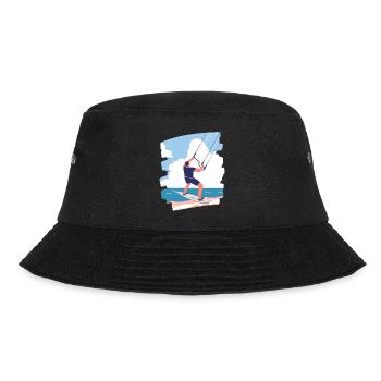 Kitesurfer - Bucket Hat - Schwarz - Vorne - Lela (165cm)