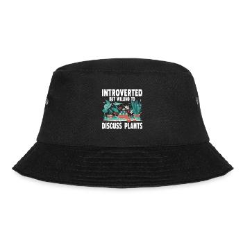 Gardening Horticulture Gardener - Bucket Hat - Schwarz - Vorne - Lela (165cm)