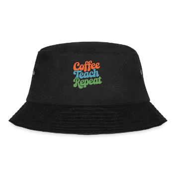 Coffee Instructor Repeat Daily Routine - Bucket Hat - black - Front - Lela (165cm)