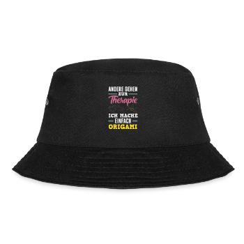Others go to therapy, I - Bucket Hat - black - Front - Lela (165cm)