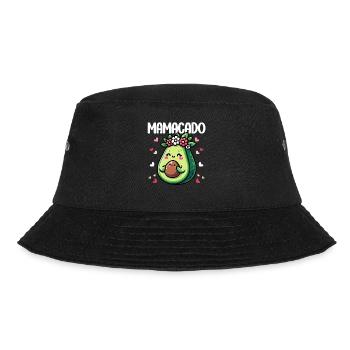 Mamacado Avocado Liebhaberin Muttertag - Bucket Hat - Schwarz - Vorne - Lela (165cm)