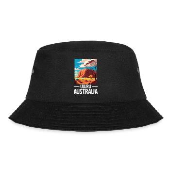 Uluru Australien Ayers Rock Landmark Lustig - Bucket Hat - Schwarz - Vorne - Lela (165cm)