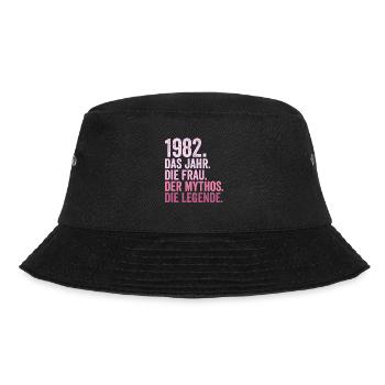 1982 Jahr Frau Mythos Legende Geburtstag - Bucket Hat - Schwarz - Vorne - Lela (165cm)