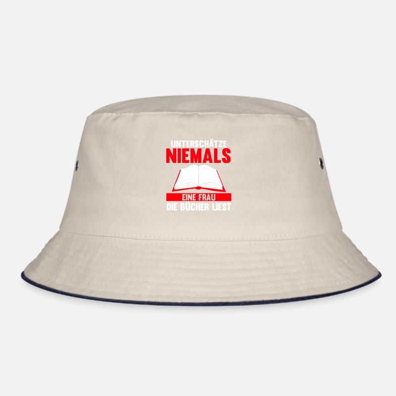 Lesen Bücherwurm Buch Geschenk Bucket Hat