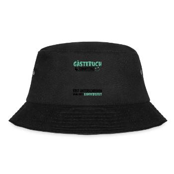 Guestbook 4 Birthday Sign Children's - Bucket Hat - black - Front - Lela (165cm)