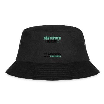 Gästebuch 9 Geburtstag Unterschreiben Kindersekt - Bucket Hat - Schwarz - Vorne - Lela (165cm)