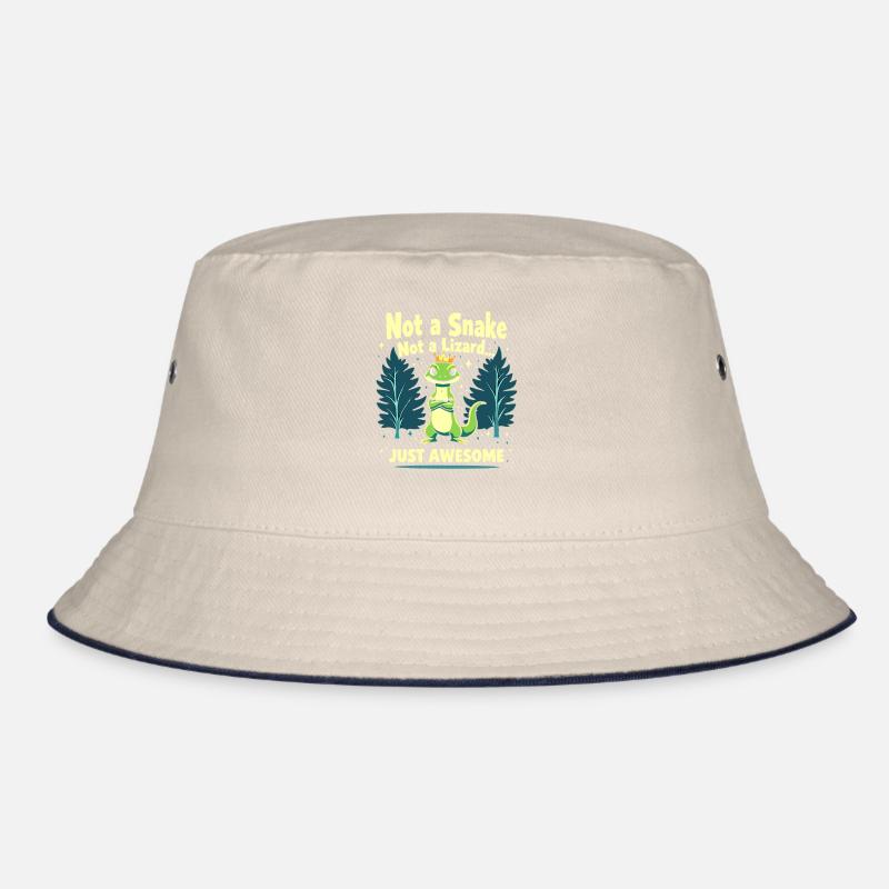 Skink Reptile Lover Exotische Eidechse Blauzungig Bucket Hat