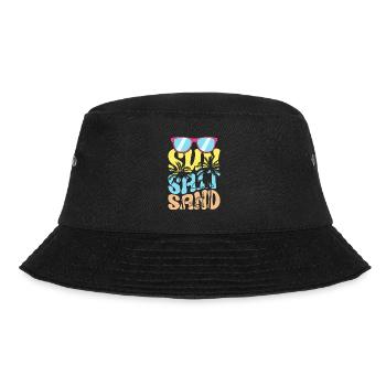 sun salt sand summer vacation - Bucket Hat - black - Front - Lela (165cm)