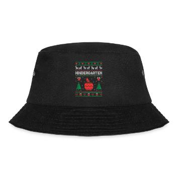 Xmas Kindergarten School Teacher Students - Bucket Hat - black - Front - Lela (165cm)