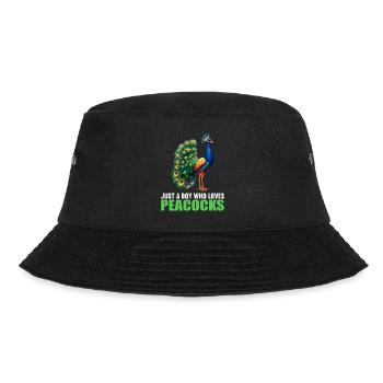 Pfaue Pfau - Bucket Hat - Schwarz - Vorne - Lela (165cm)