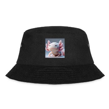 Cute Axolotl - Drôle de créature aquatique - Bob - noir - Devant - Lela (165cm)