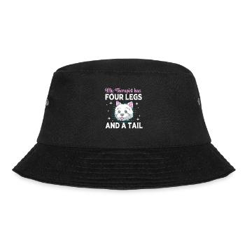 Therapiehund - Bucket Hat - Schwarz - Vorne - Lela (165cm)