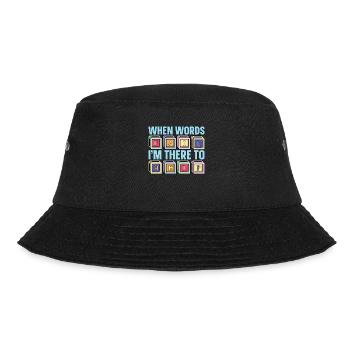 Speech Therapy When Words Fail Speech Pathology - Bucket Hat - Schwarz - Vorne - Lela (165cm)