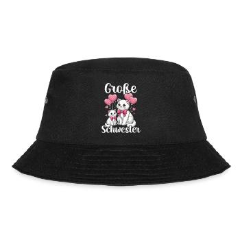 Big Sister Cat Older Sibling - Bucket Hat - black - Front - Lela (165cm)