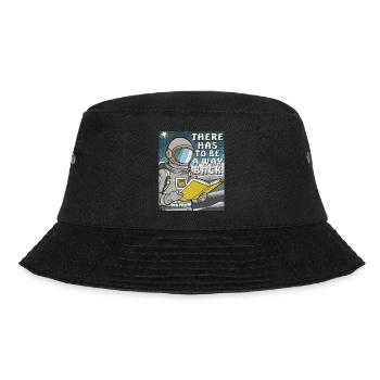 ASTRONAUT BUCH THERE HAS TO BE A WAY BACK - Bucket Hat - Schwarz - Vorne - Lela (165cm)