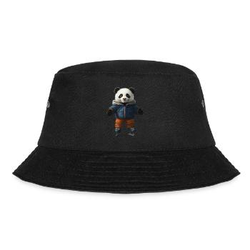 Panda - Bucket Hat - Schwarz - Vorne - Lela (165cm)