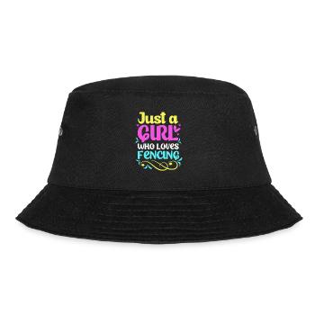 Fechten - Bucket Hat - Schwarz - Vorne - Lela (165cm)