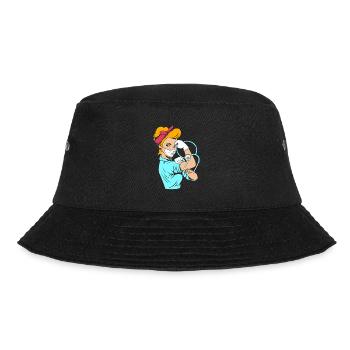 Nursing Home Geriatric Nurse Nurse - Bucket Hat - black - Front - Lela (165cm)