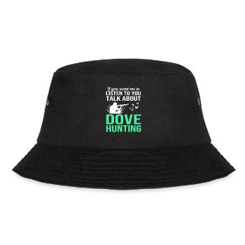 Pigeon Hunt Hunting Hunters - Bucket Hat - black - Front - Lela (165cm)