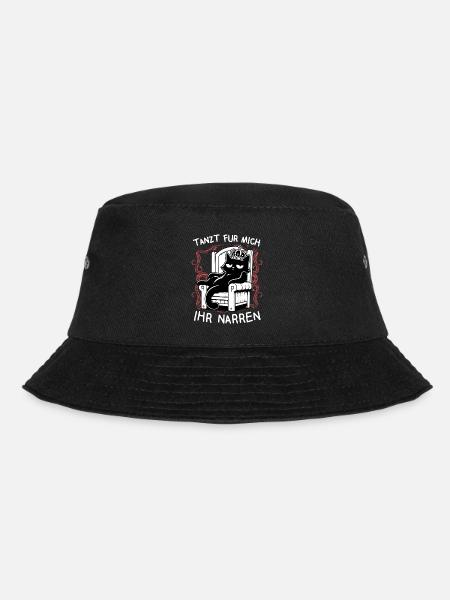 Tanzt für mich ihr Narren - König faule Katze - Bucket Hat - Schwarz
