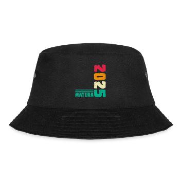 MATURA 2025 Maturanten Matura Abschluss Matura - Bucket Hat - Schwarz - Vorne - Lela (165cm)