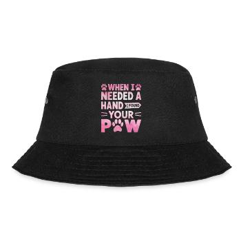 Dog Mom Gifts for Women - Bucket Hat - Schwarz - Vorne - Lela (165cm)