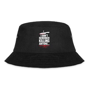 Krimi-dinner-outfit, Party, Tatort - Bucket Hat - Schwarz - Vorne - Lela (165cm)
