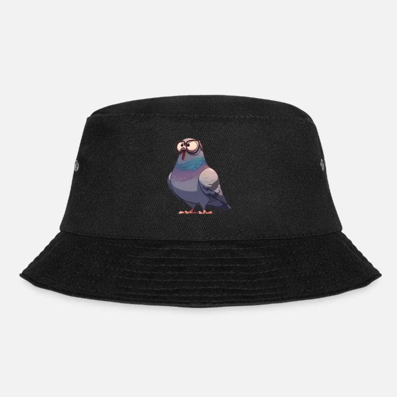 Tauben Taube - Bucket Hat - Schwarz