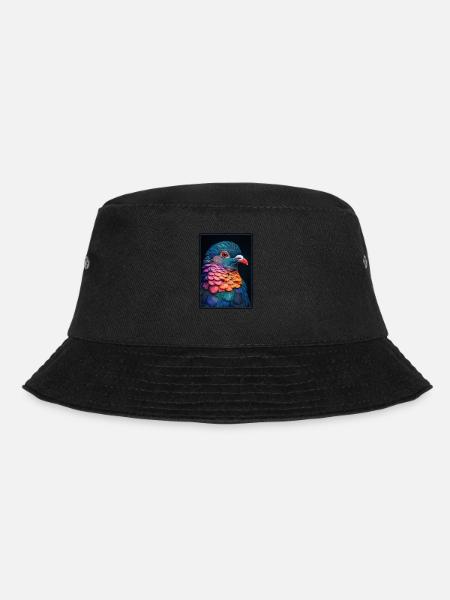 Tauben Taube - Bucket Hat - Schwarz