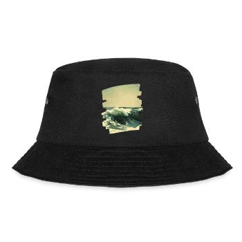 Waves and sea - Bucket Hat - black - Front - Lela (165cm)