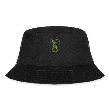 Üppige Natur Farn Eleganz - Bucket Hat - Schwarz - Vorne - Lela (165cm)