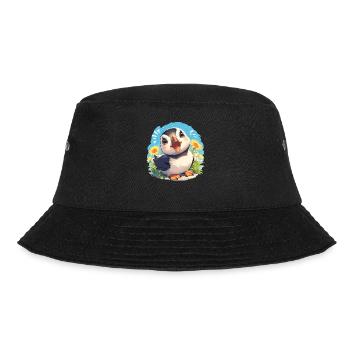 Papageientaucher - Bucket Hat - Schwarz - Vorne - Lela (165cm)